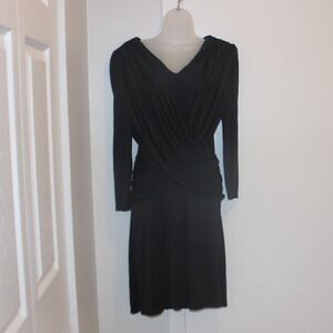 Vintage KATIE Black Long Sleeve Dress Size 4